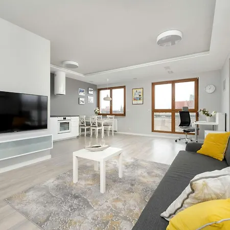 Nowoczesny Blisko Rzeki We Wroclawiu Z Biurkiem I Parkingiem By Renters Apartamento